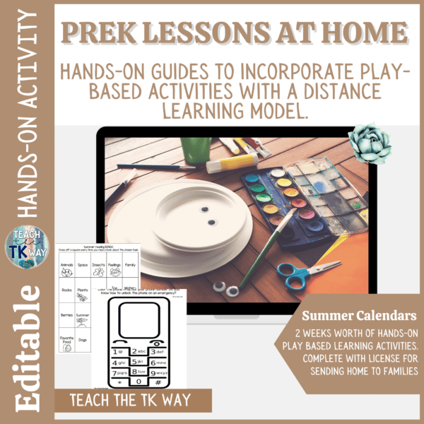 prek lessons at home